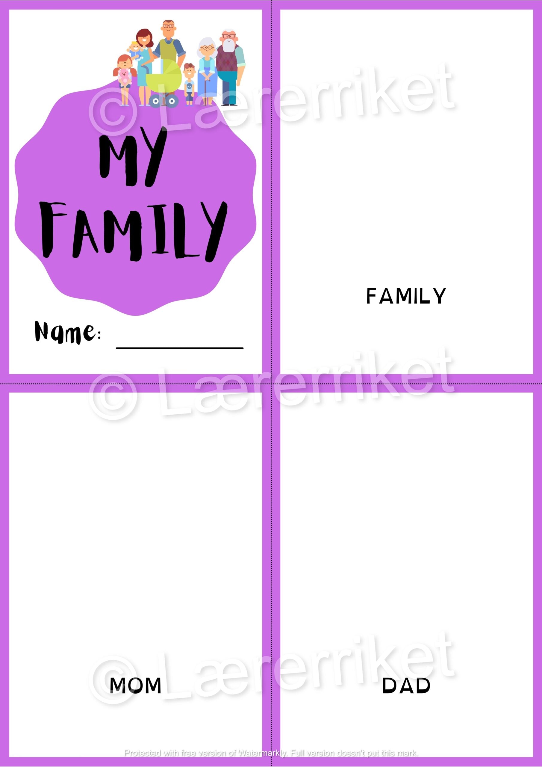 Ordbok engelsk - My Family
