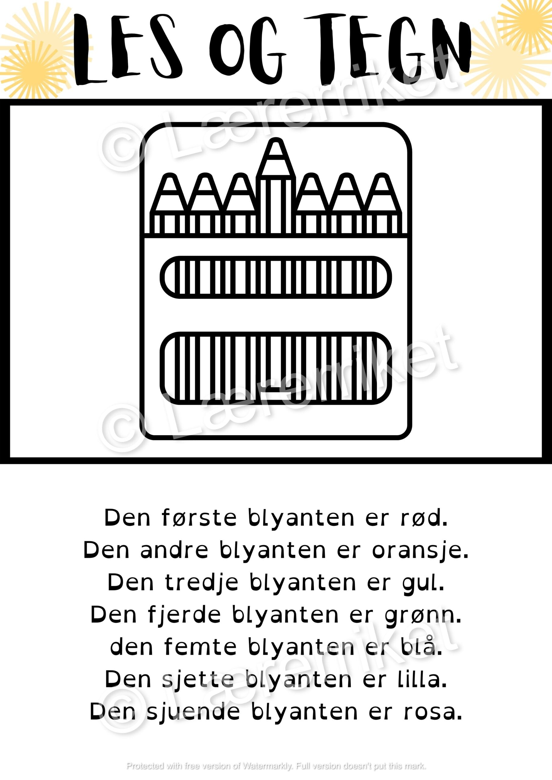Les og tegn - Små bokstaver
