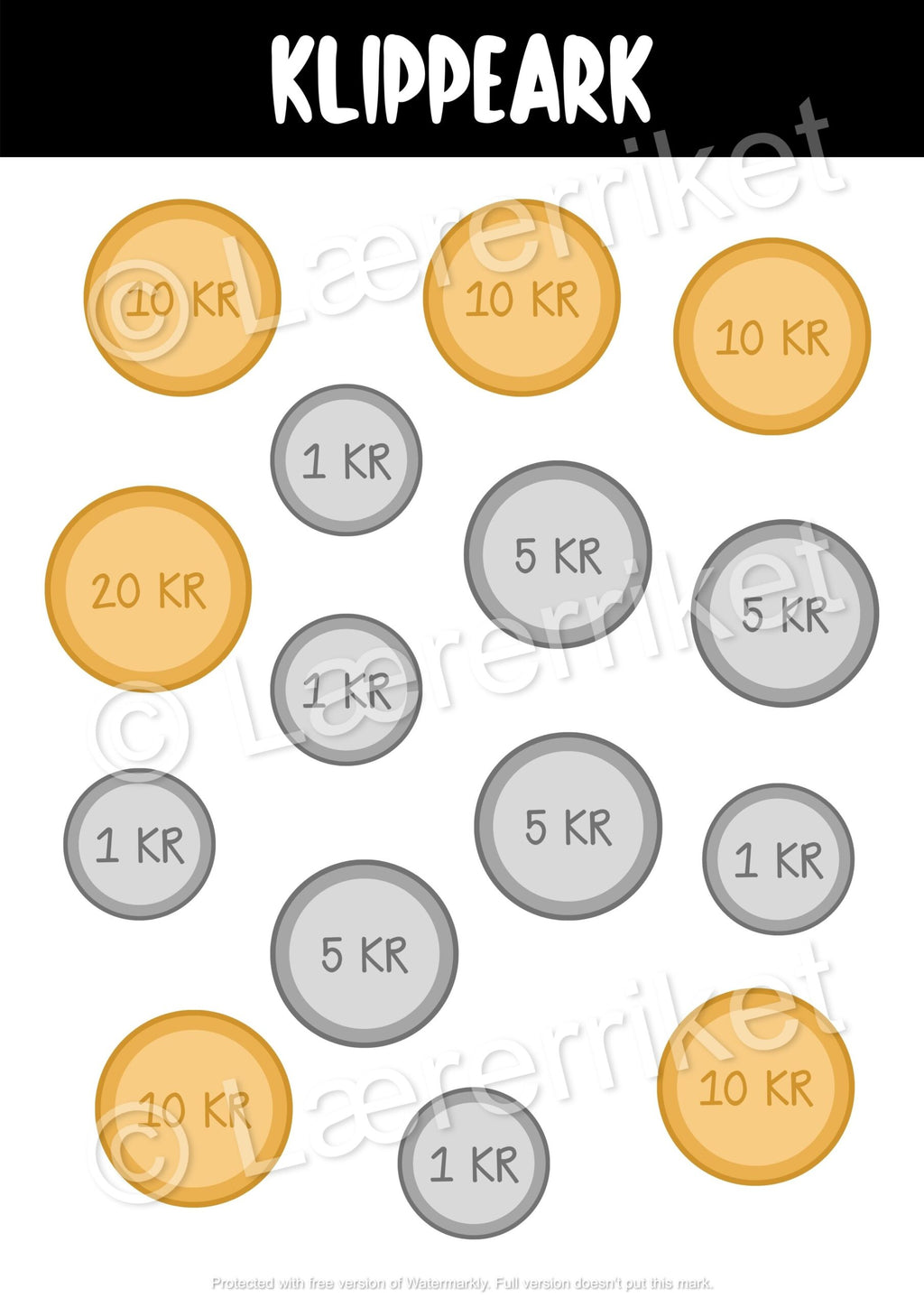 Sorter myntene