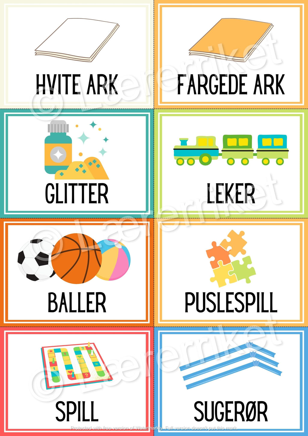 Klasseromsetiketter