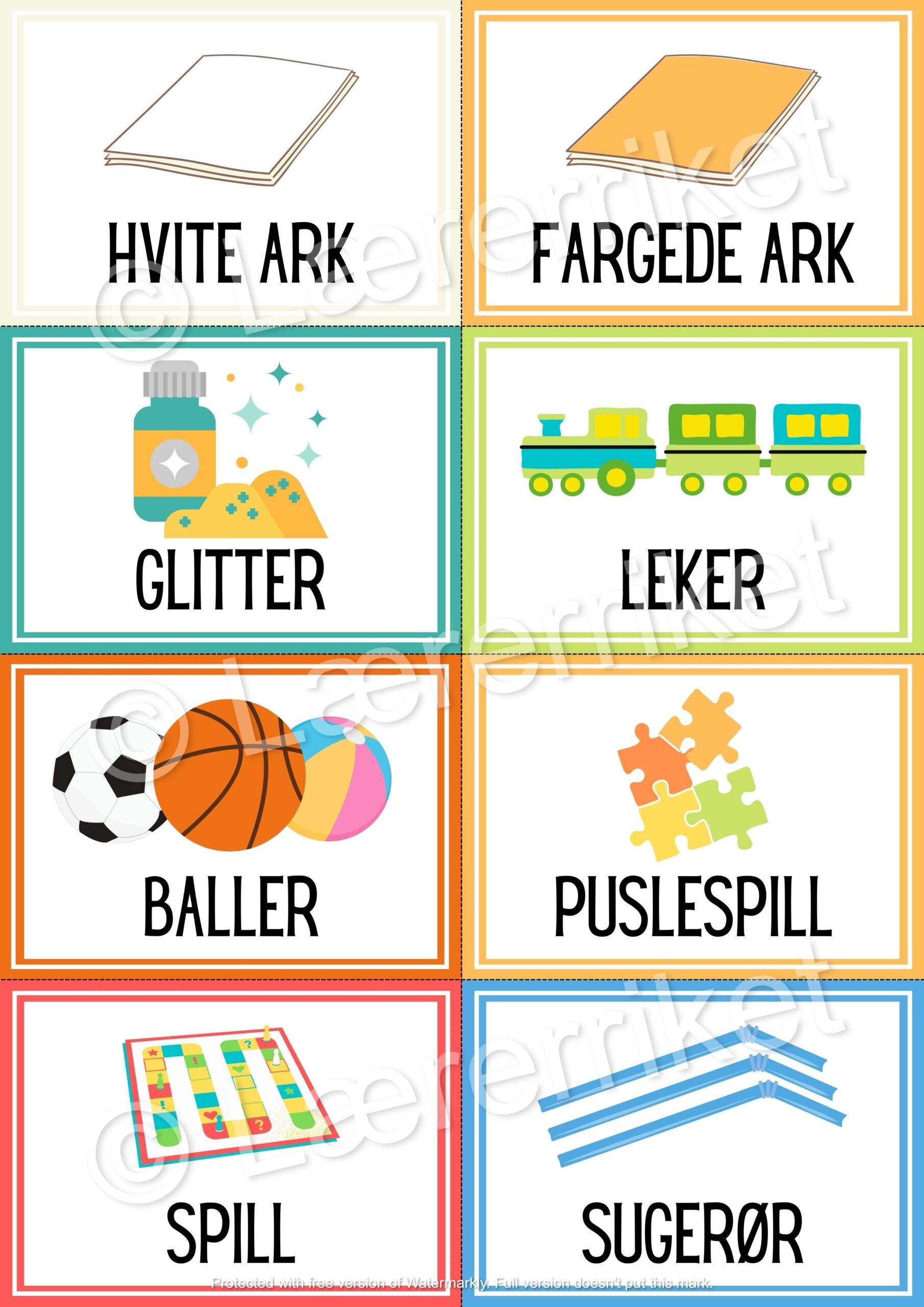 Klasseromsetiketter