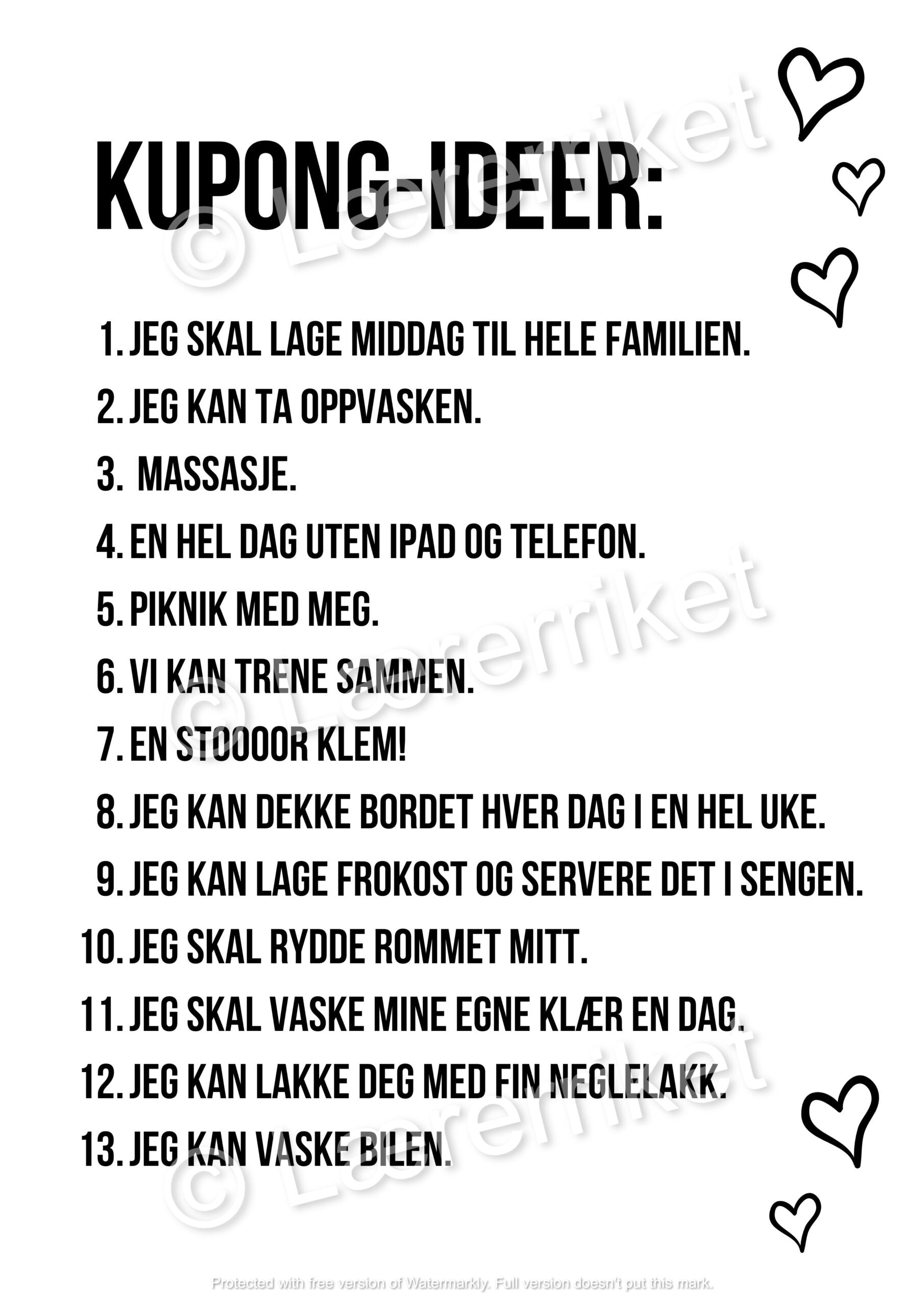 Morsdagskuponger