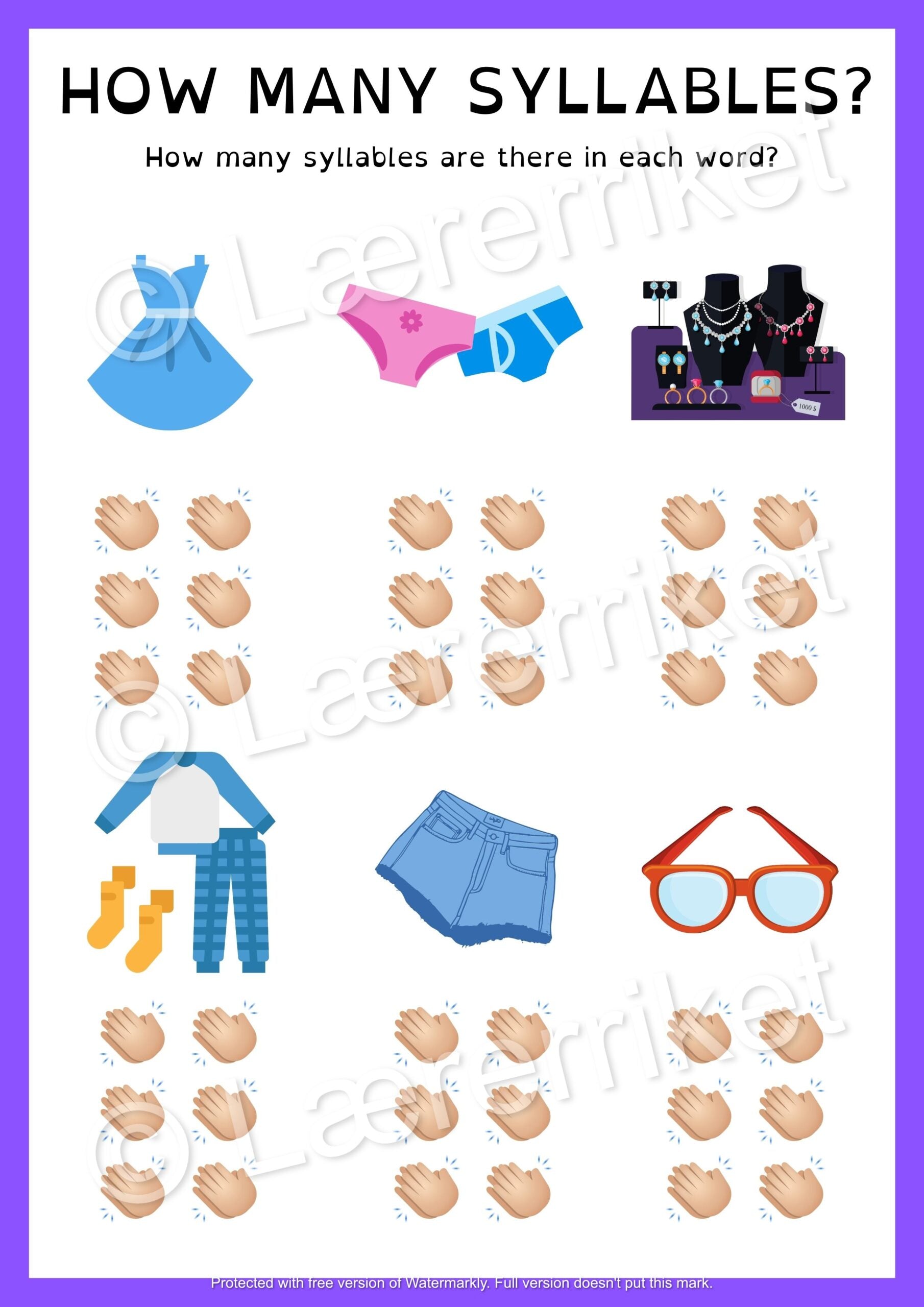 Engelsk oppgavehefte - Clothes