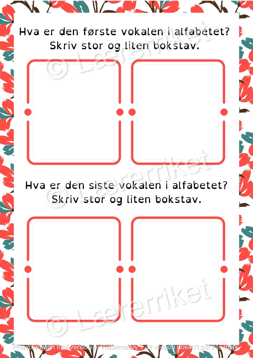 Vokaler - oppgavehefte
