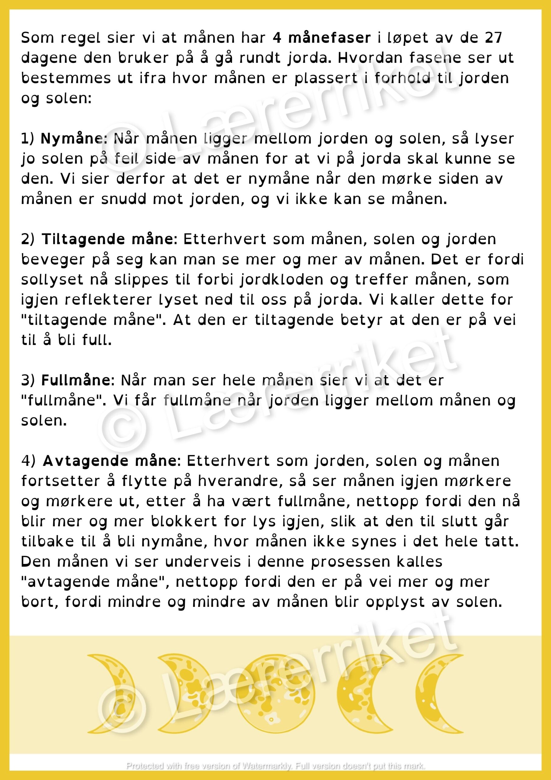 Døgn, månefaser og årstider