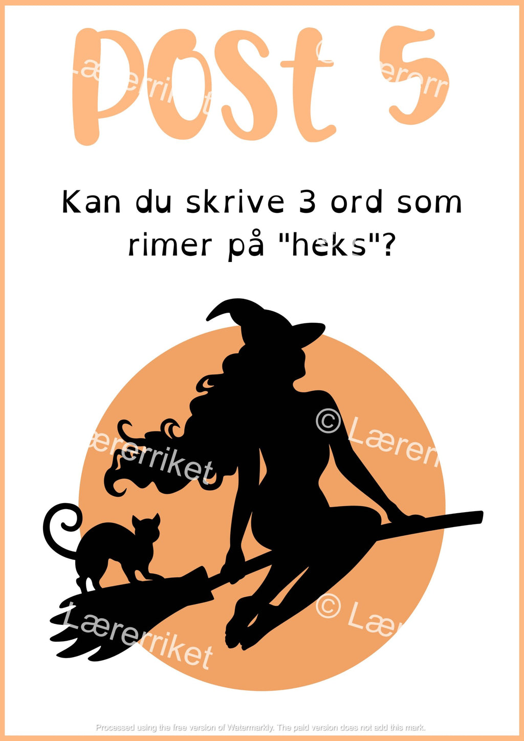 Halloween-rebus 1.-2. trinn