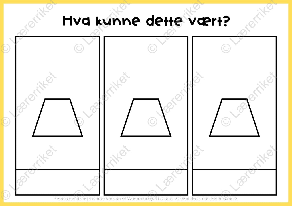 Hva kunne dette vært?