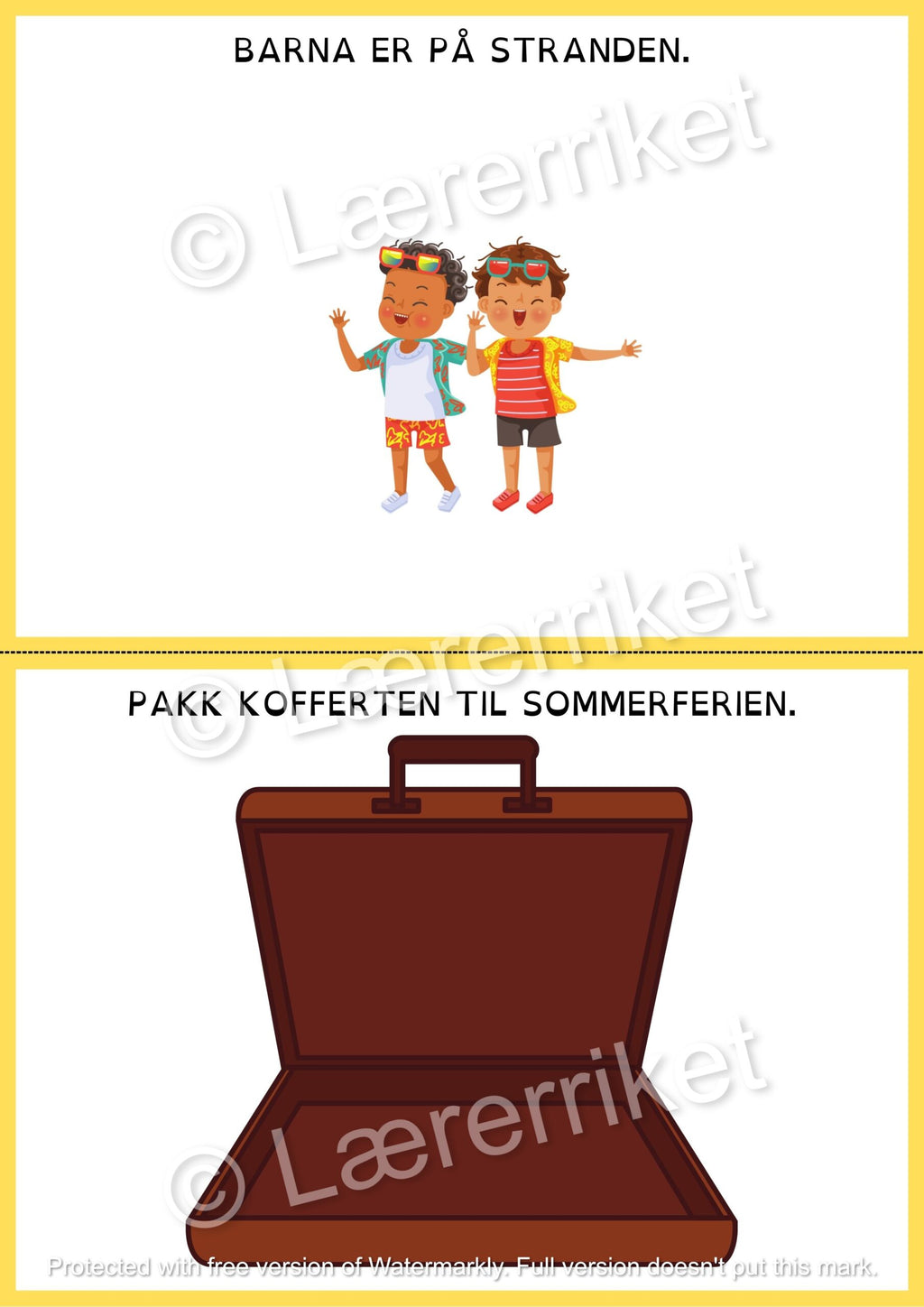 Plastelinamatter - sommer