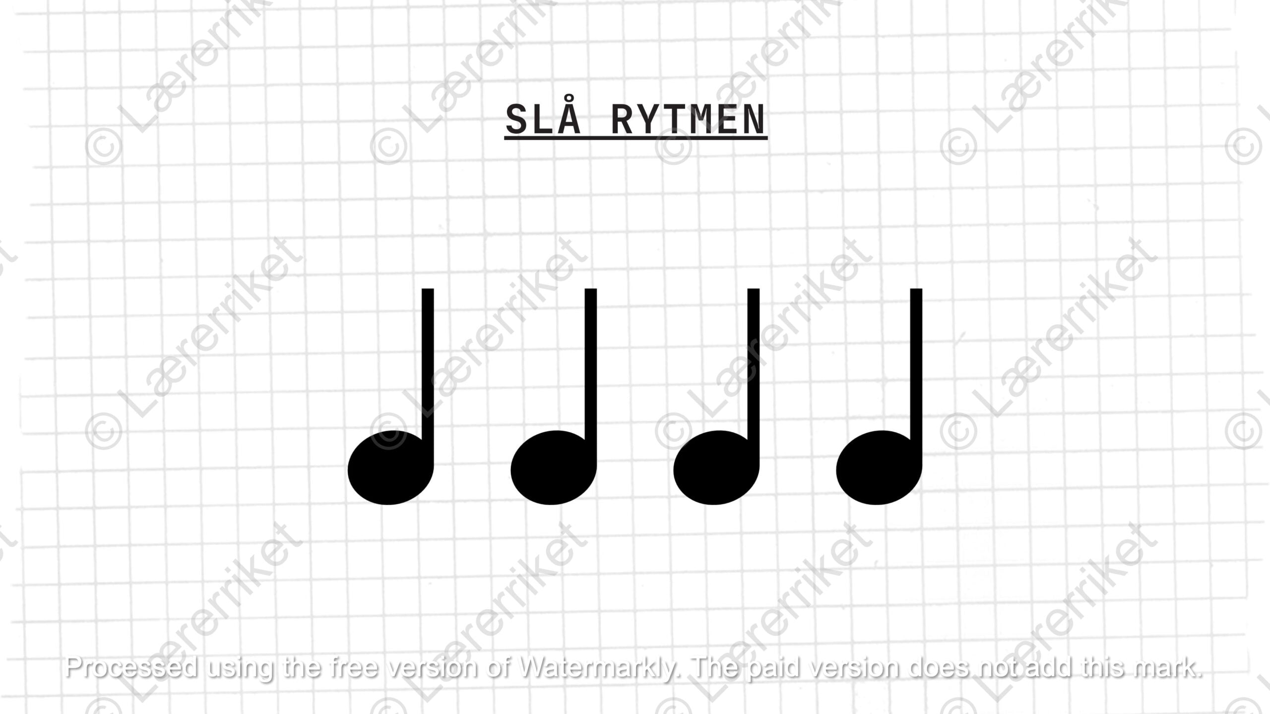 Noter og rytme
