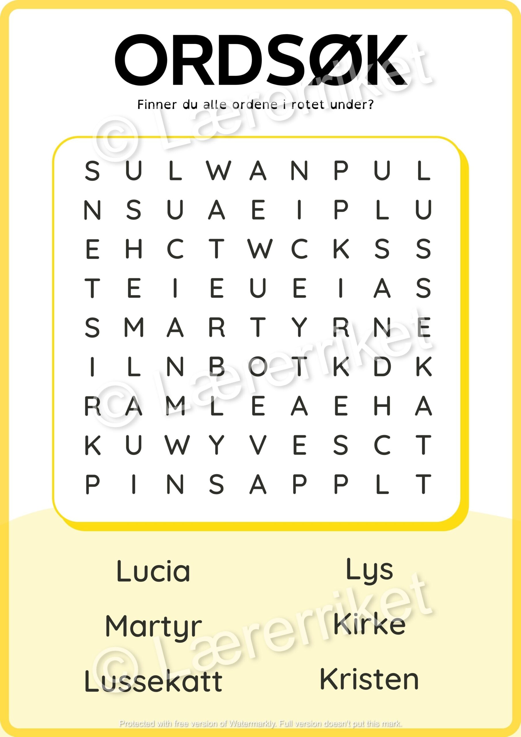 Lucia - oppgaver