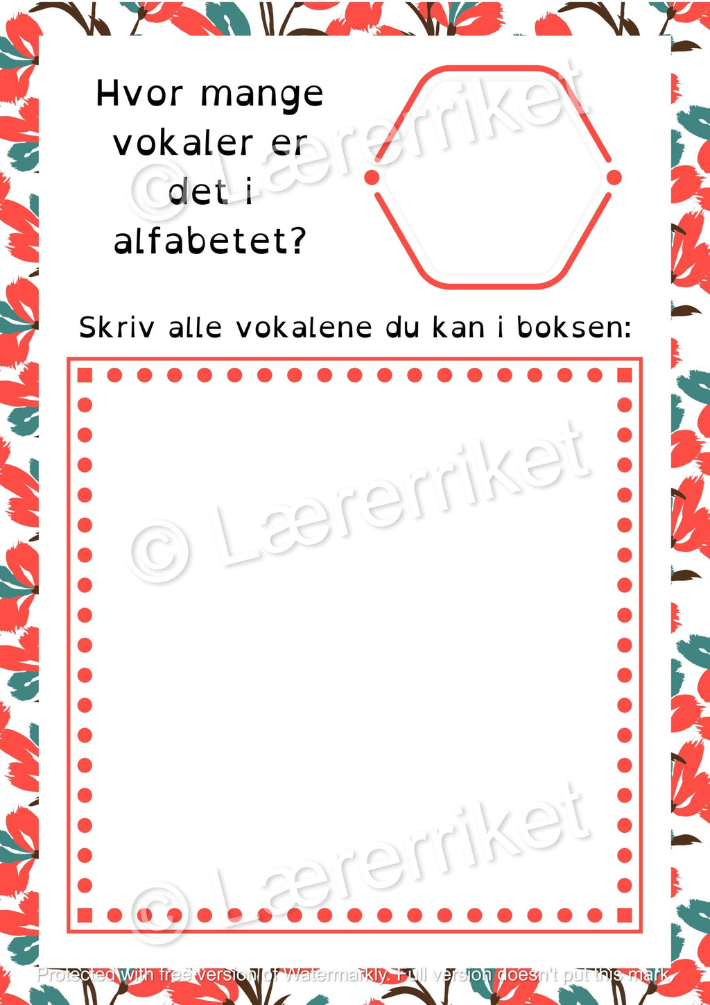 Vokaler - oppgavehefte