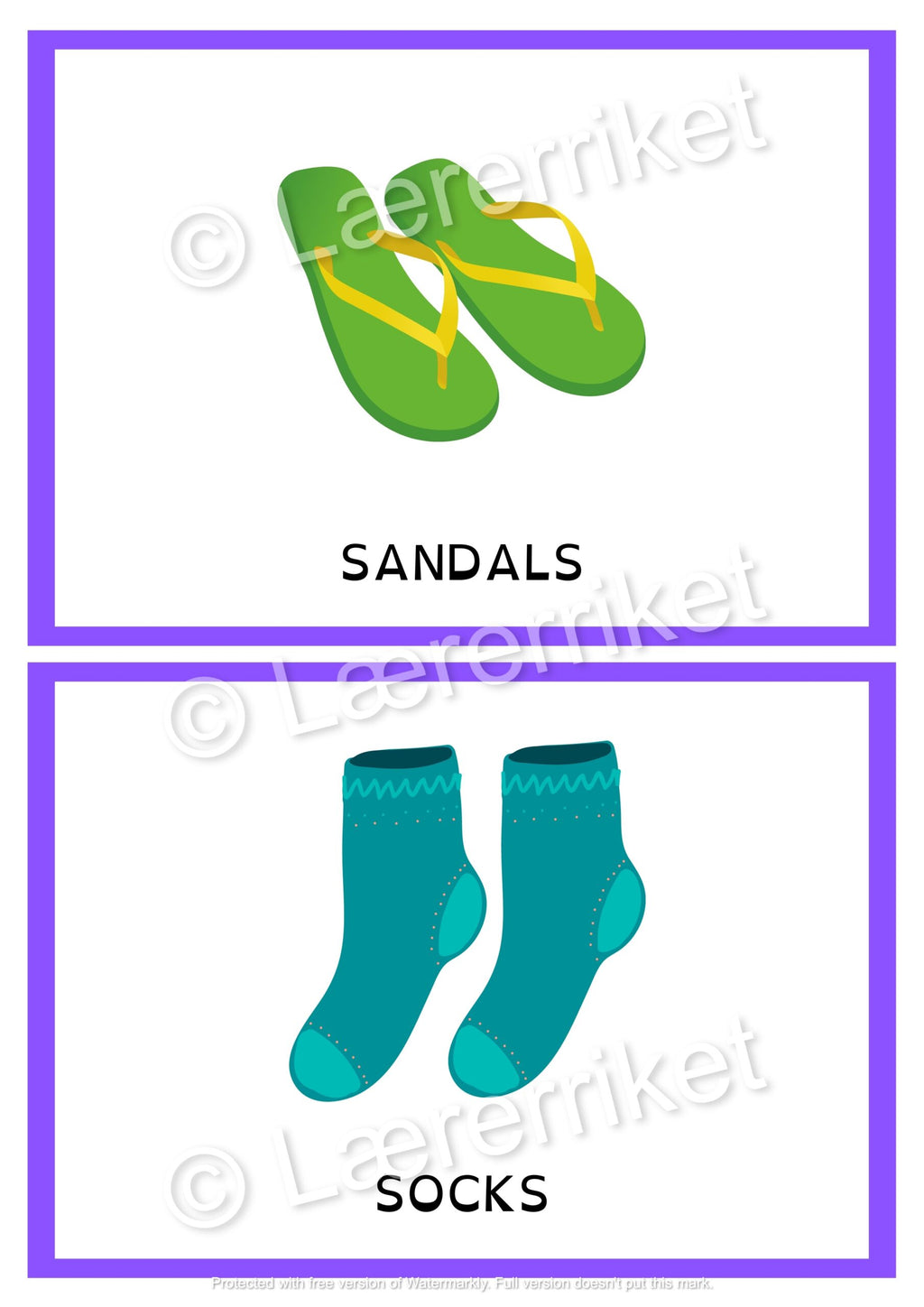 Flashcards - Clothes