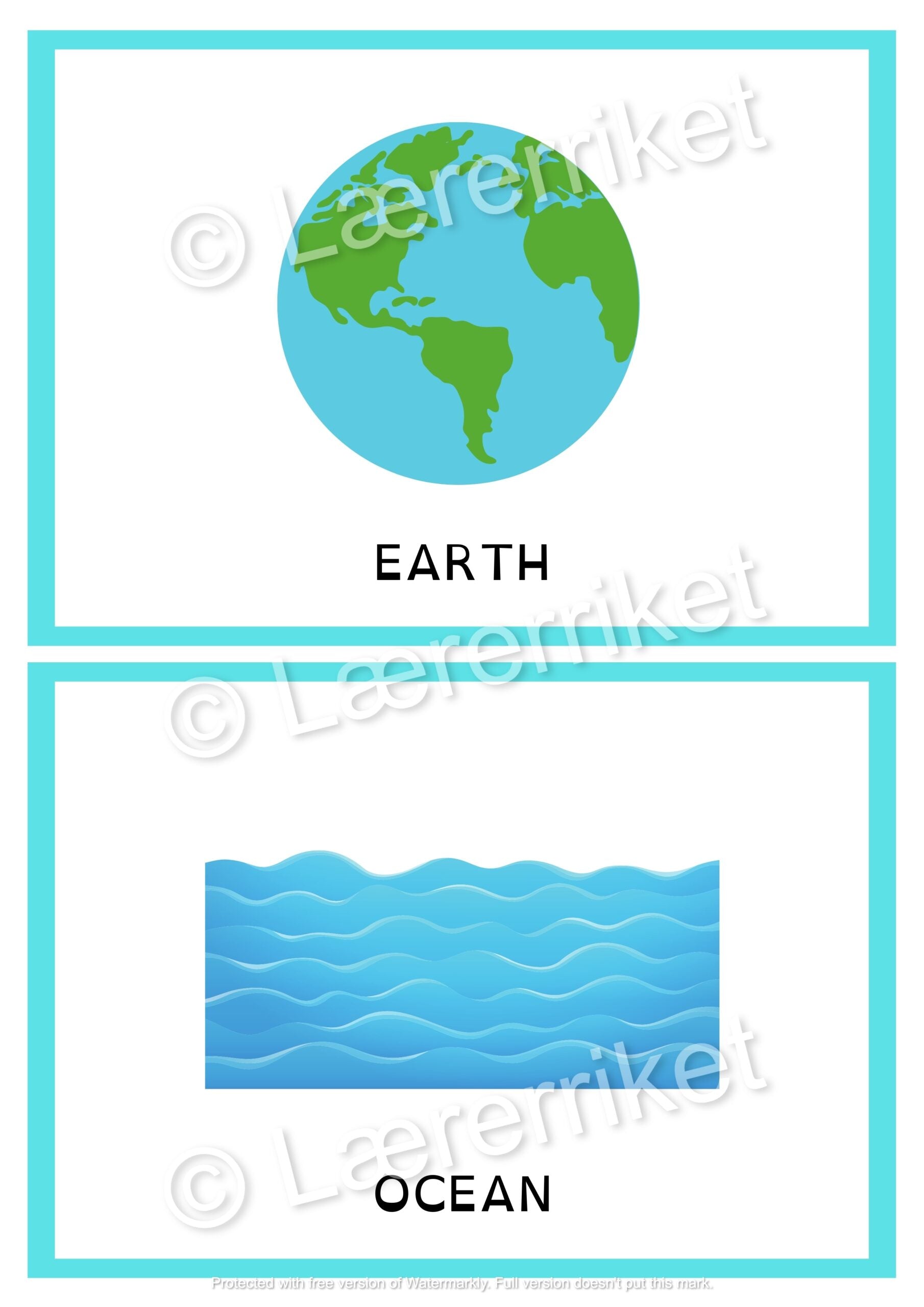 Flashcards - The world around us