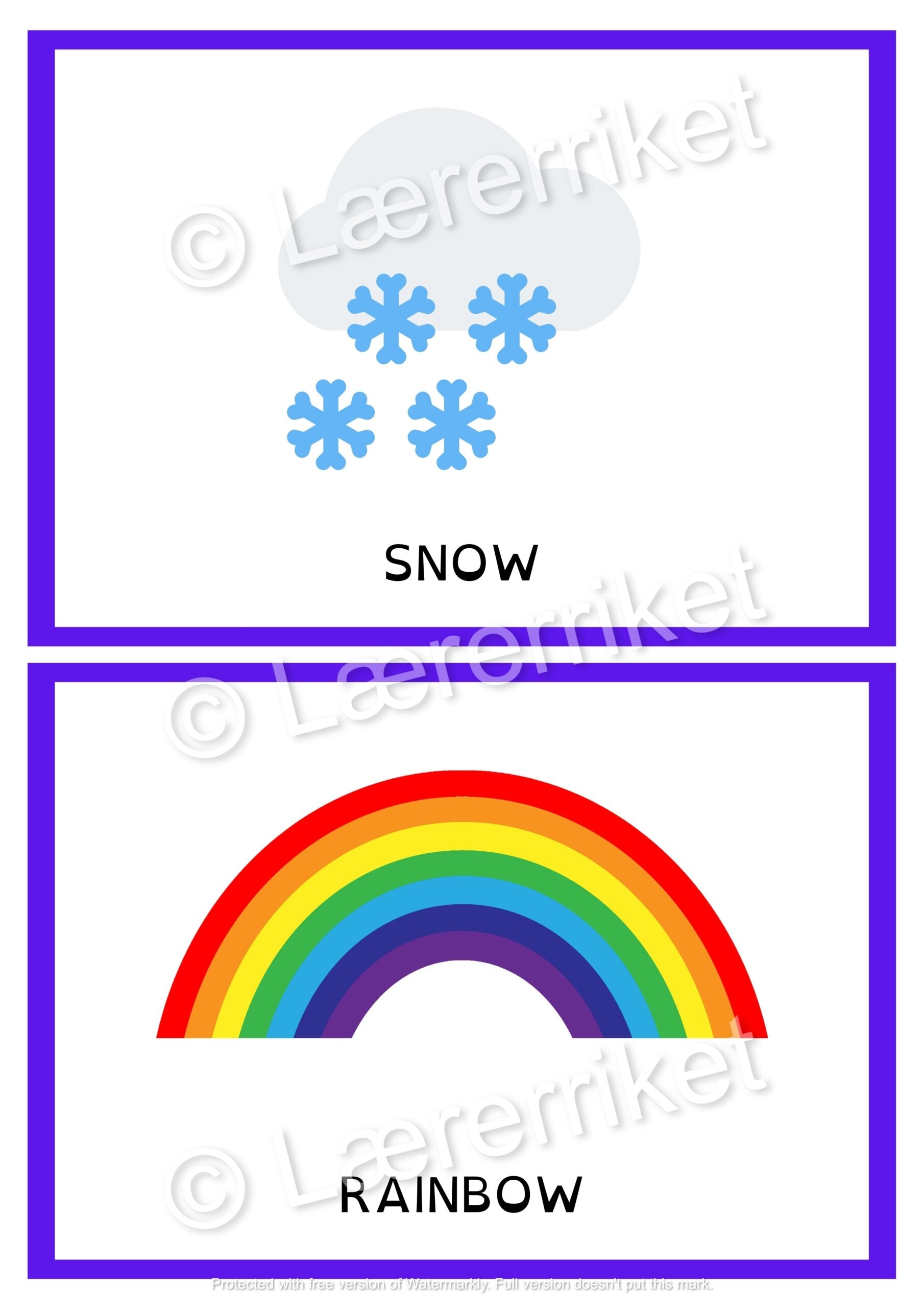 Flashcards - The Weather