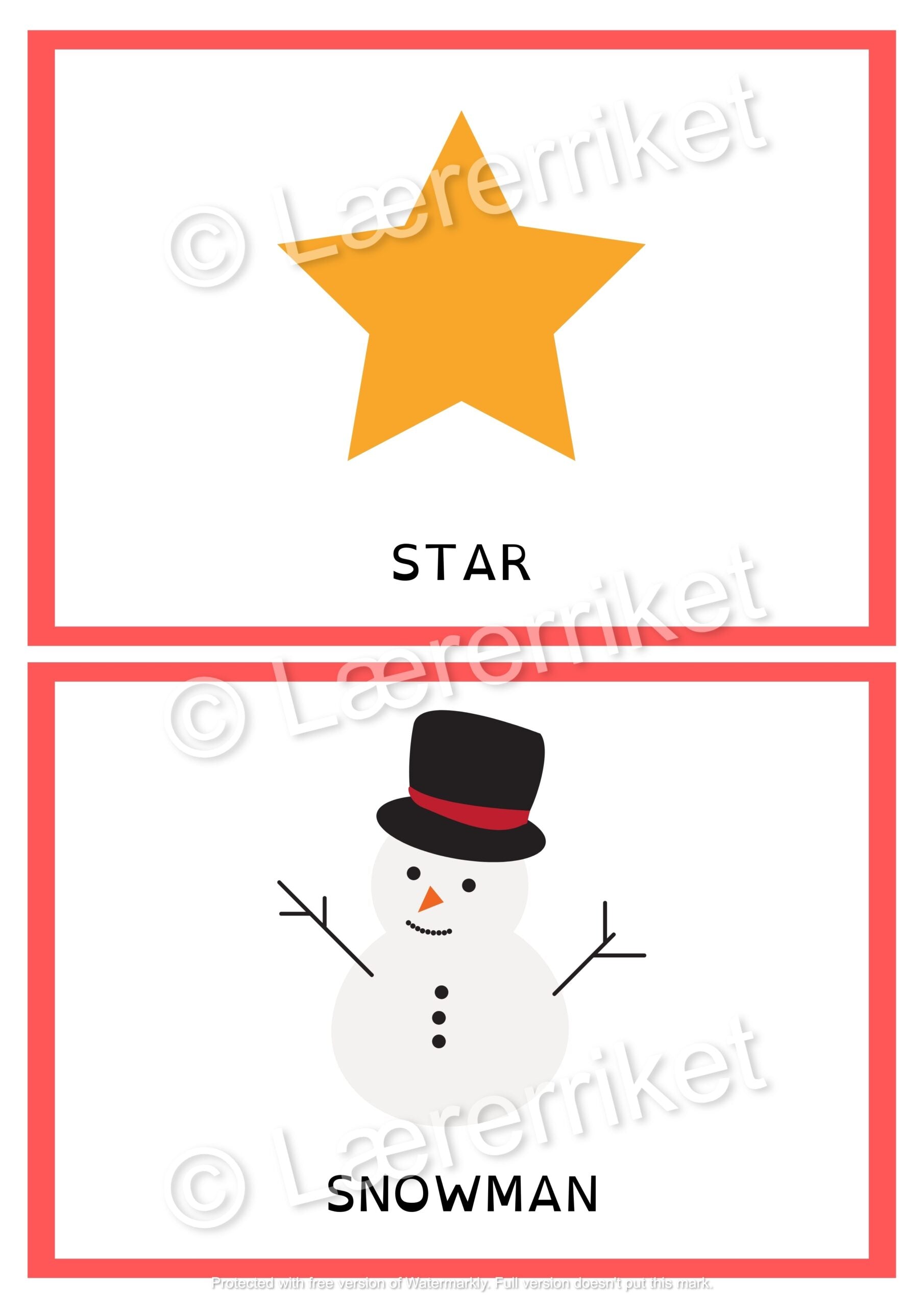 Flashcards - Happy Christmas