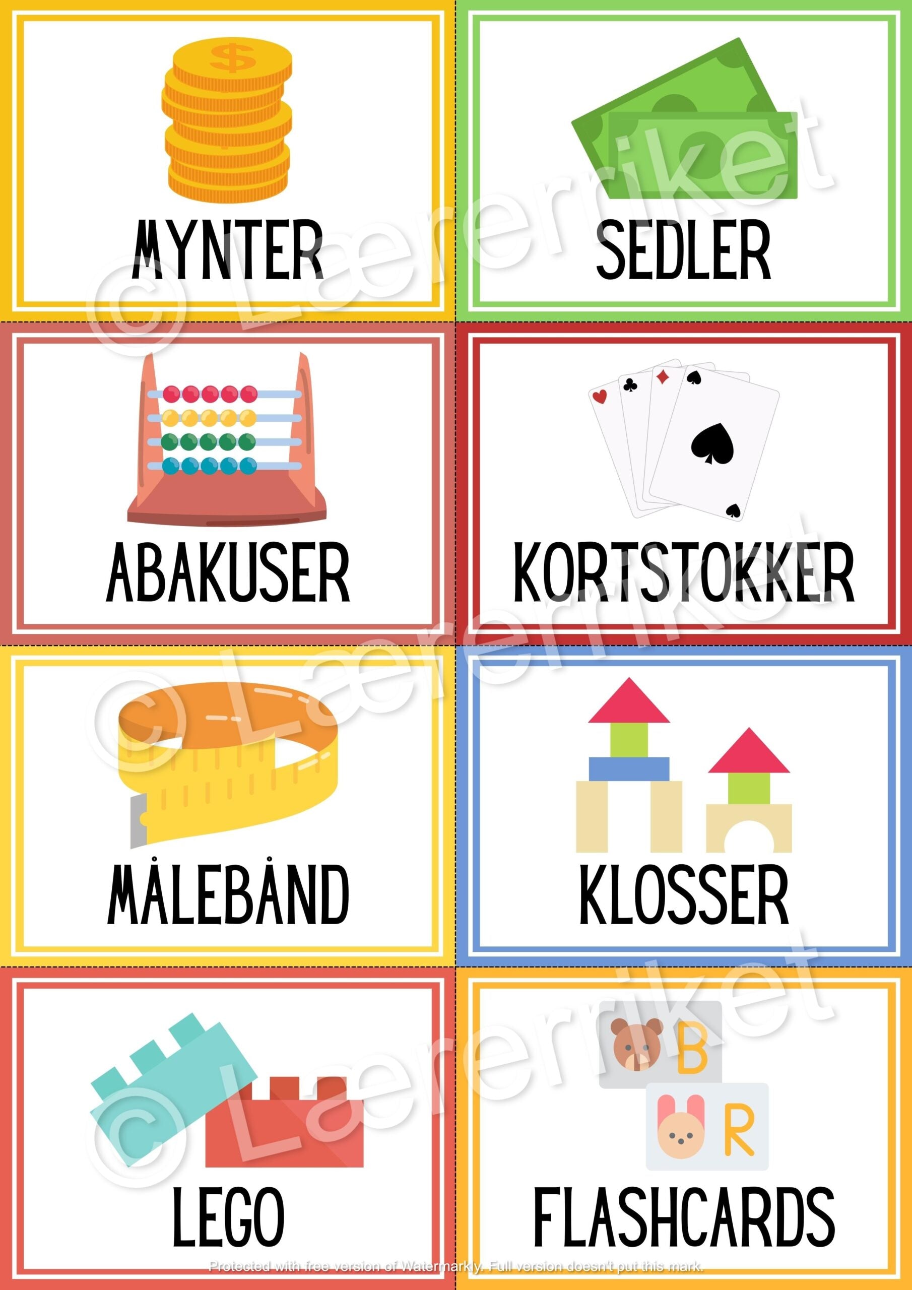 Klasseromsetiketter