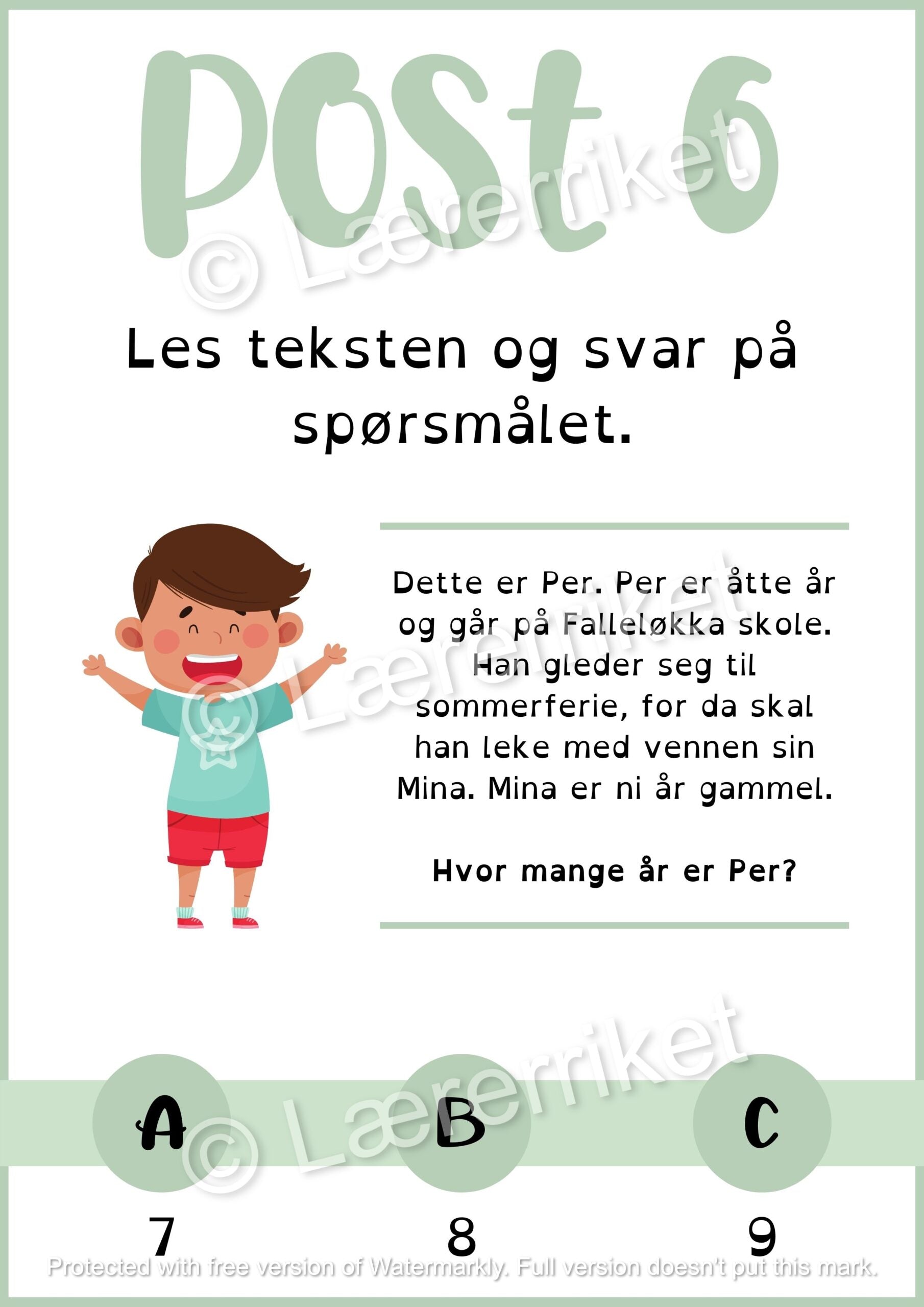 Sommer-rebus 1.-2. trinn