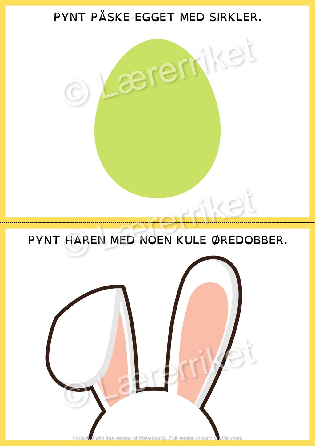 Plastelinamatter - påske