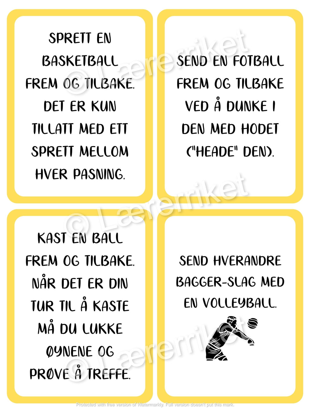 Ballaktiviteter - samarbeidsoppgaver