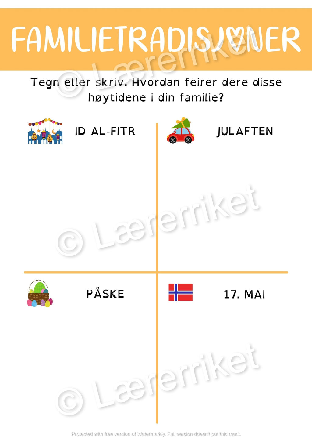 Familie - oppgavehefte