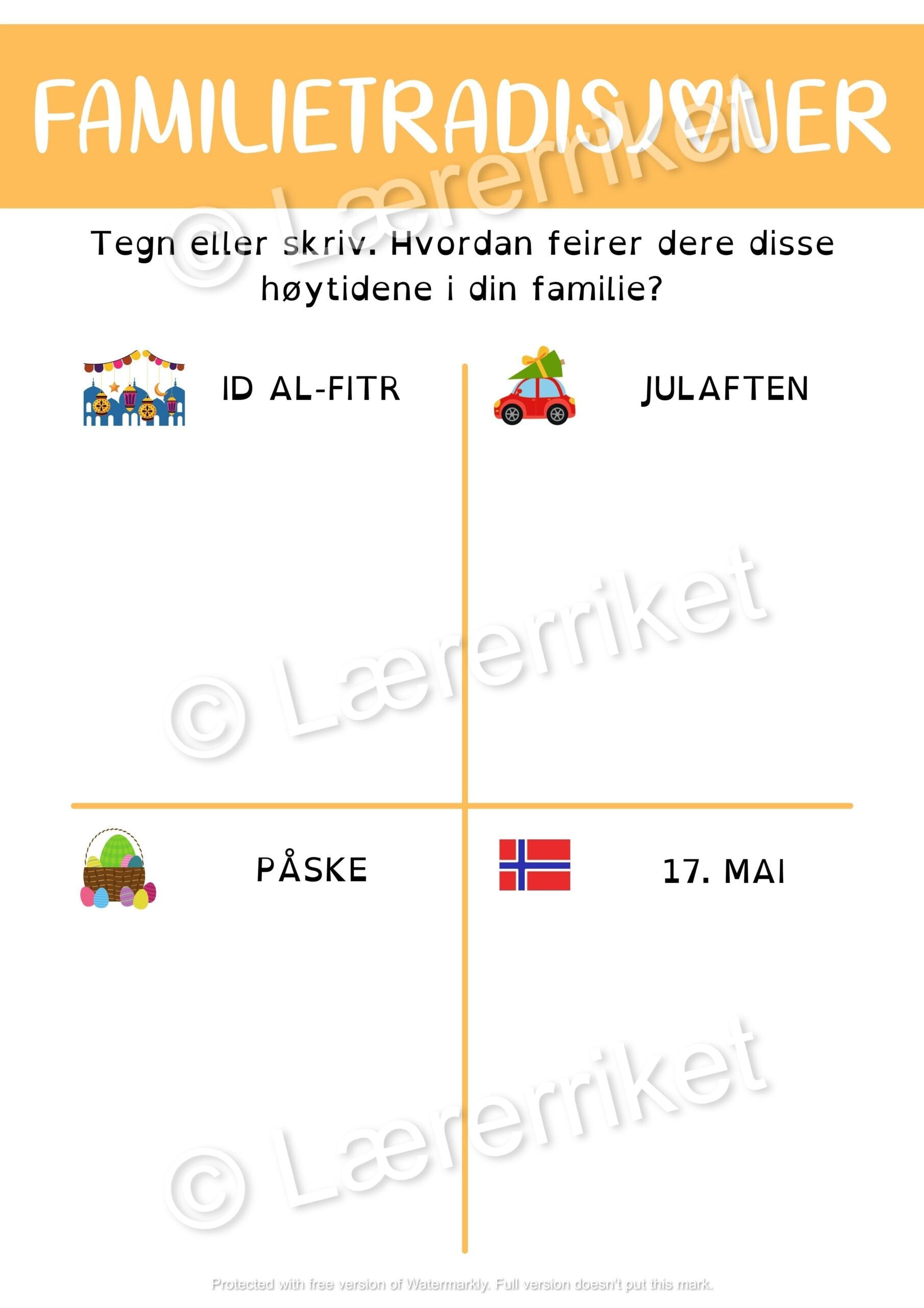 Familie - oppgavehefte