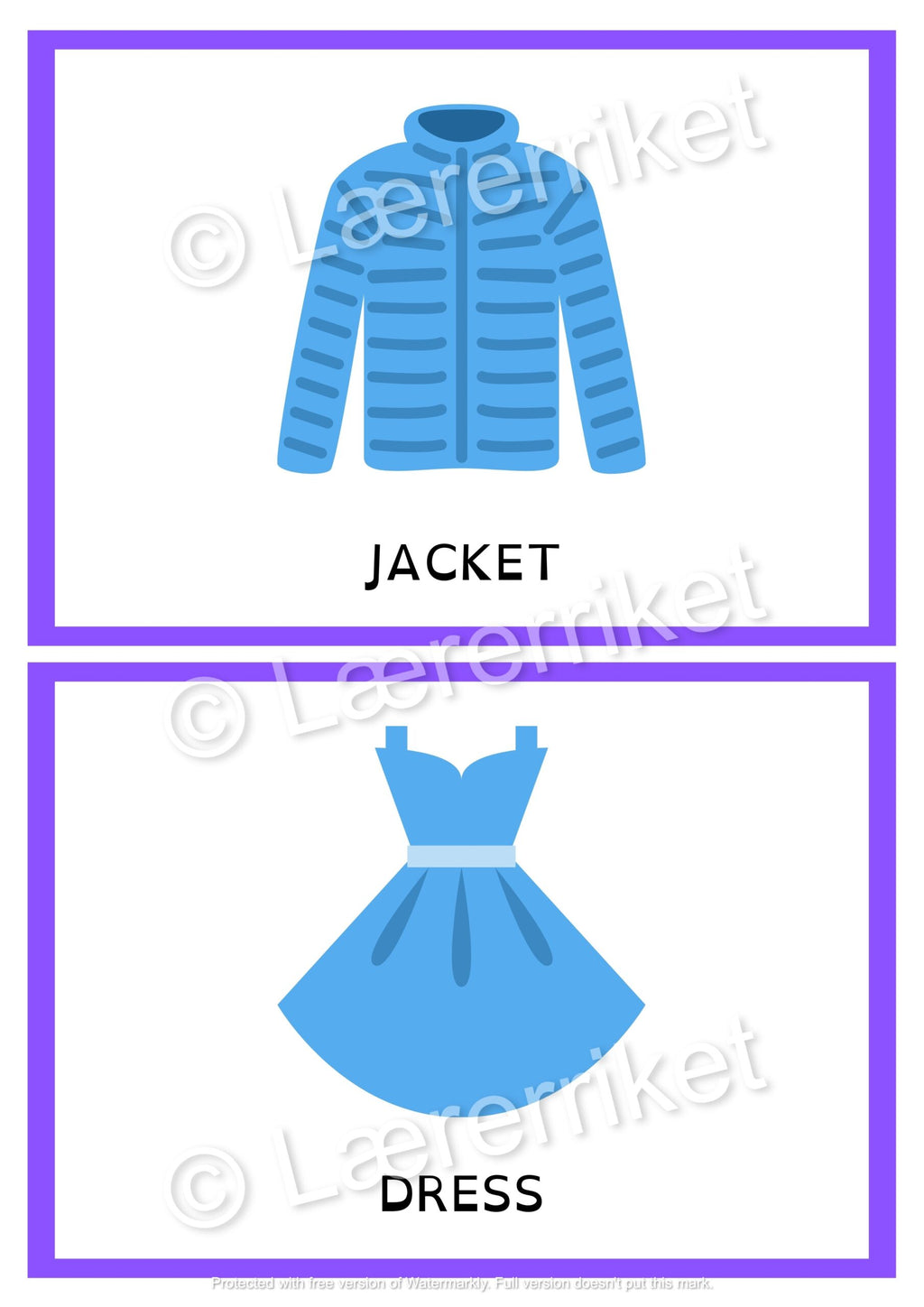 Flashcards - Clothes