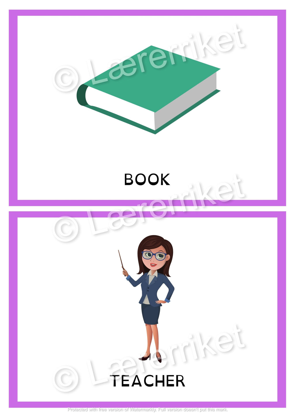 Flashcards - At School