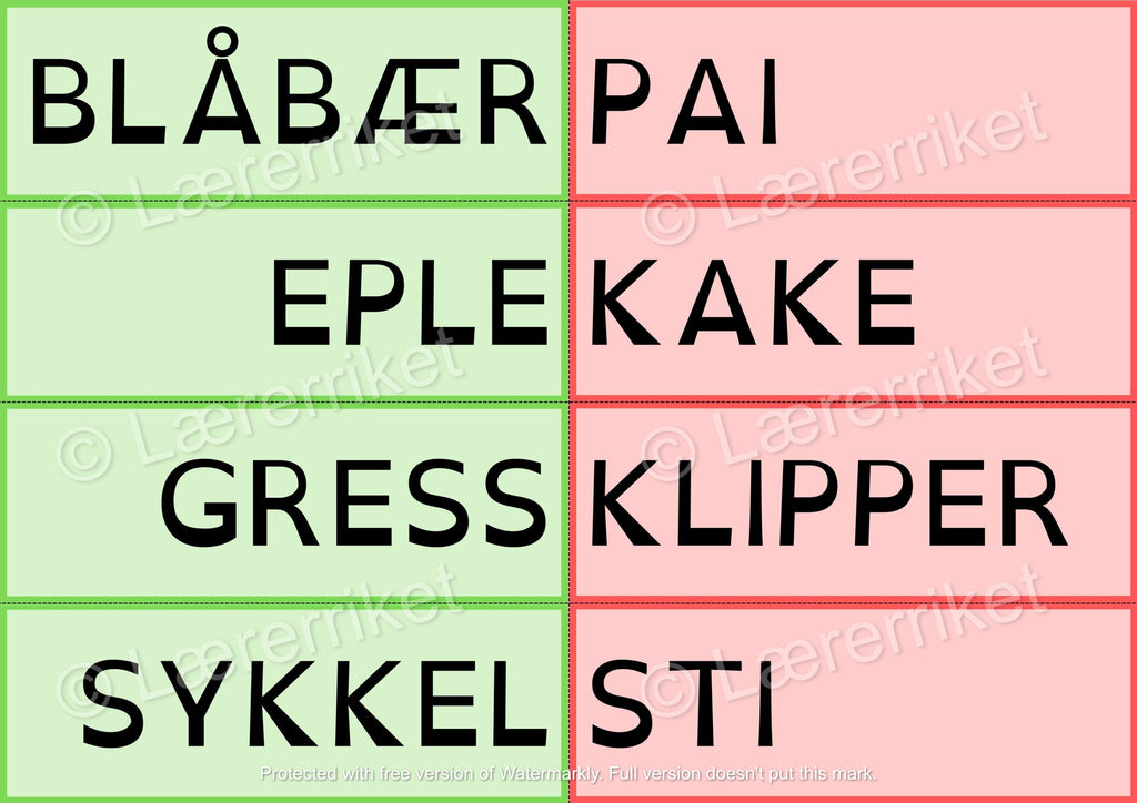 Sammensatte ord
