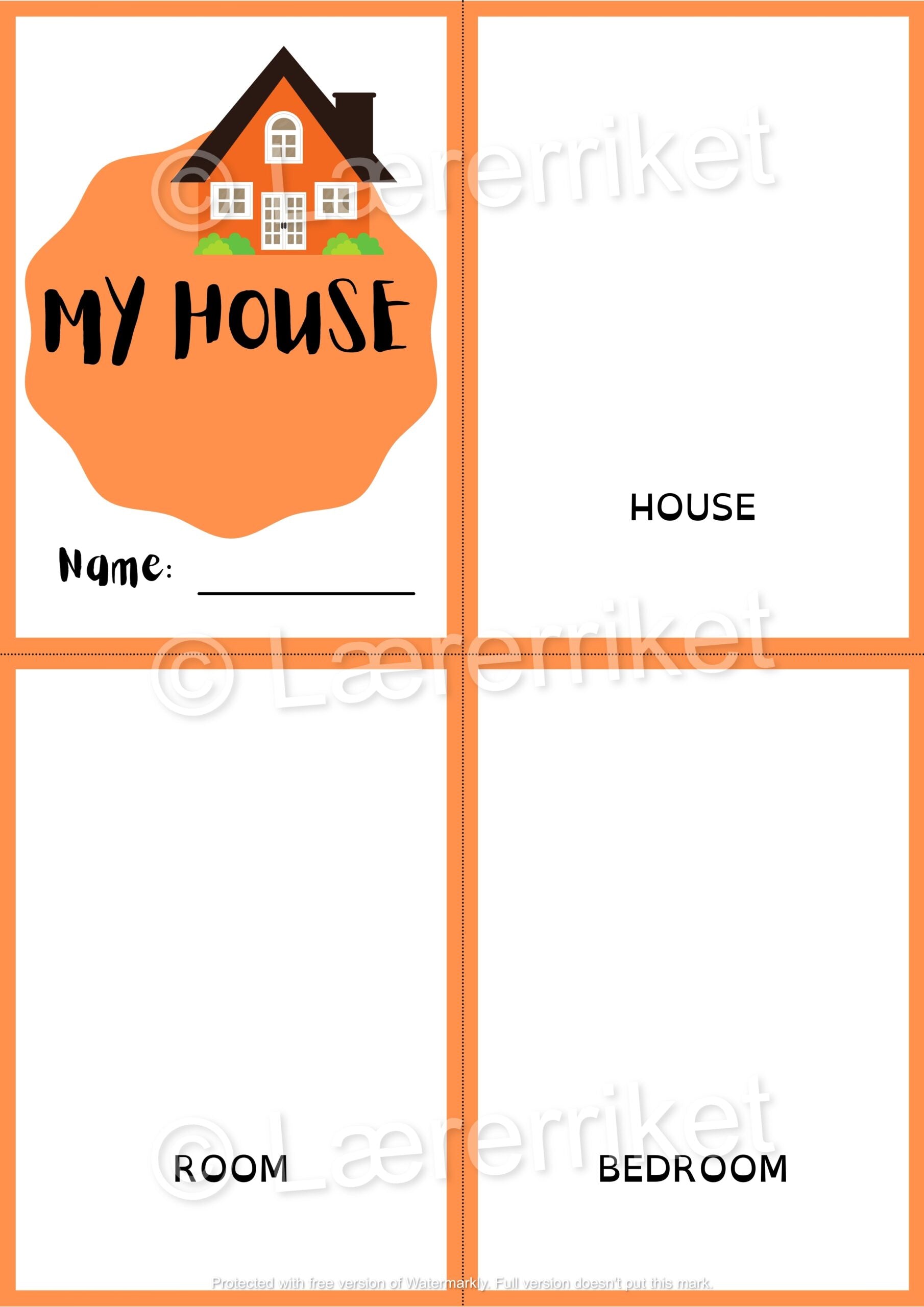 Ordbok engelsk - My house