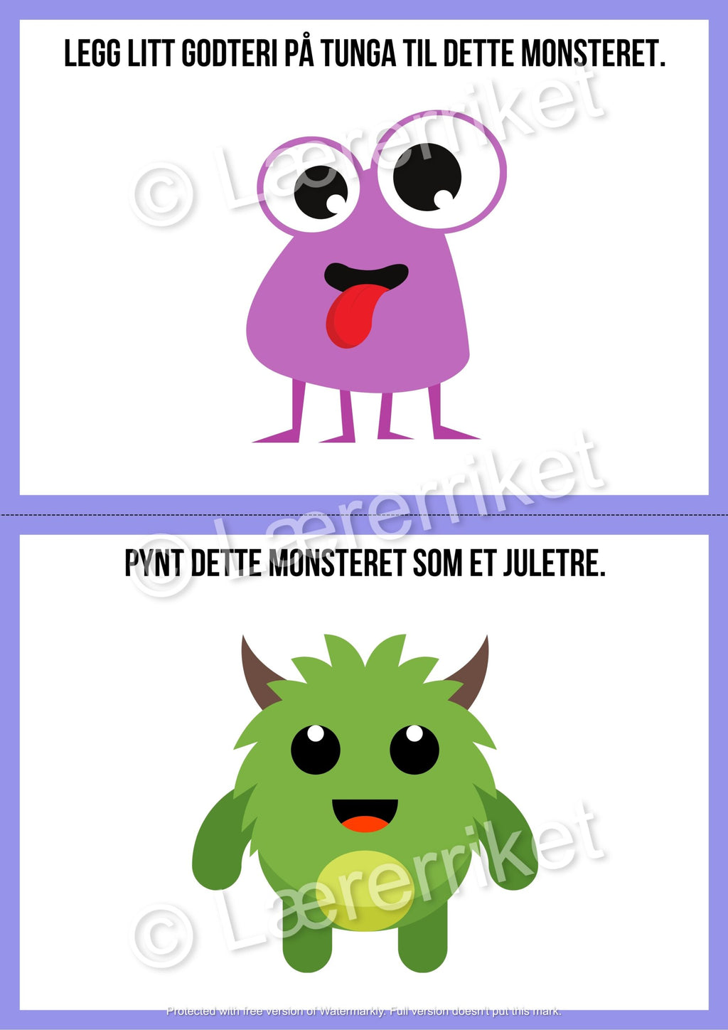 Plastelinamatter - monstre (halloween)