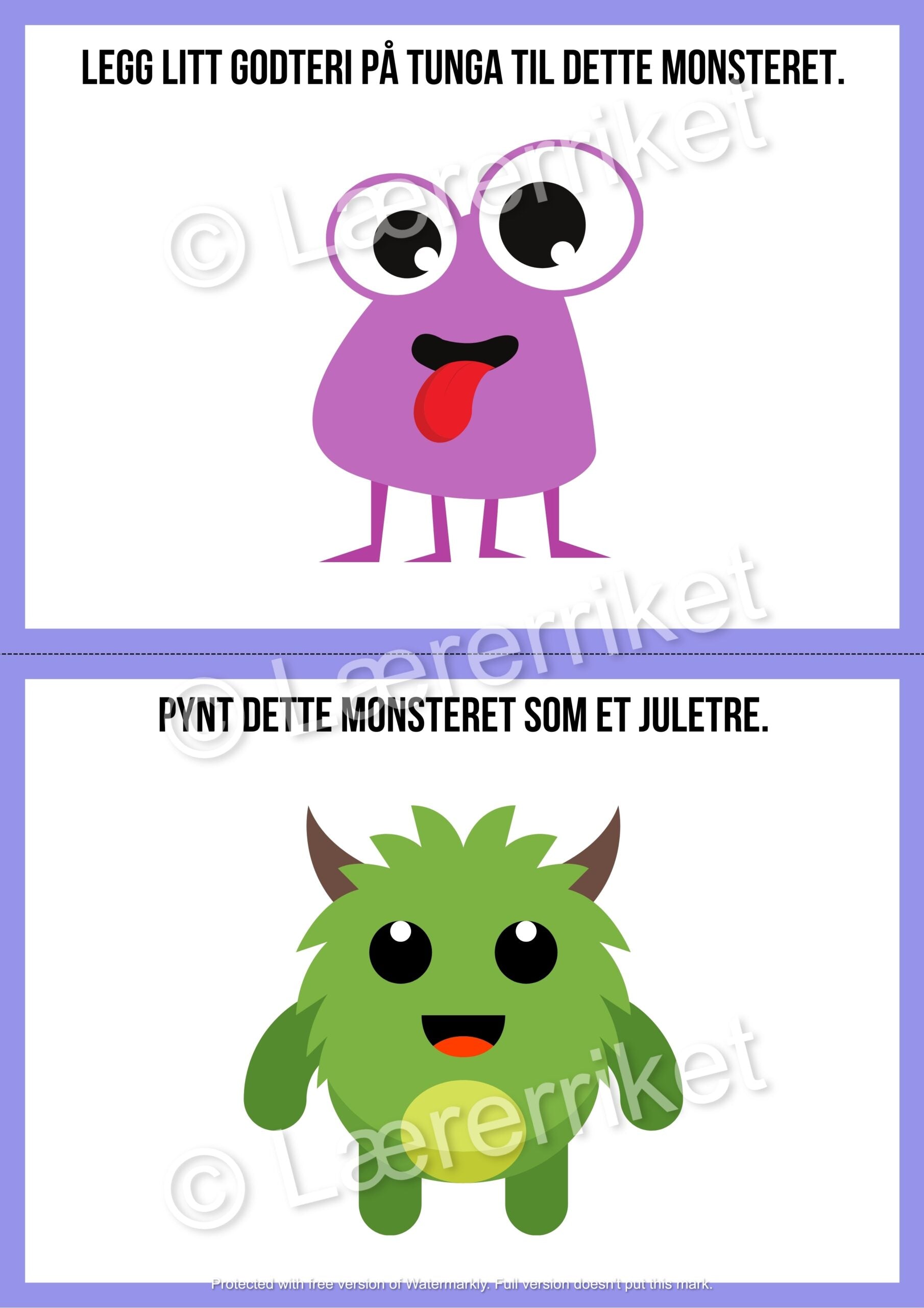 Plastelinamatter - monstre (halloween)