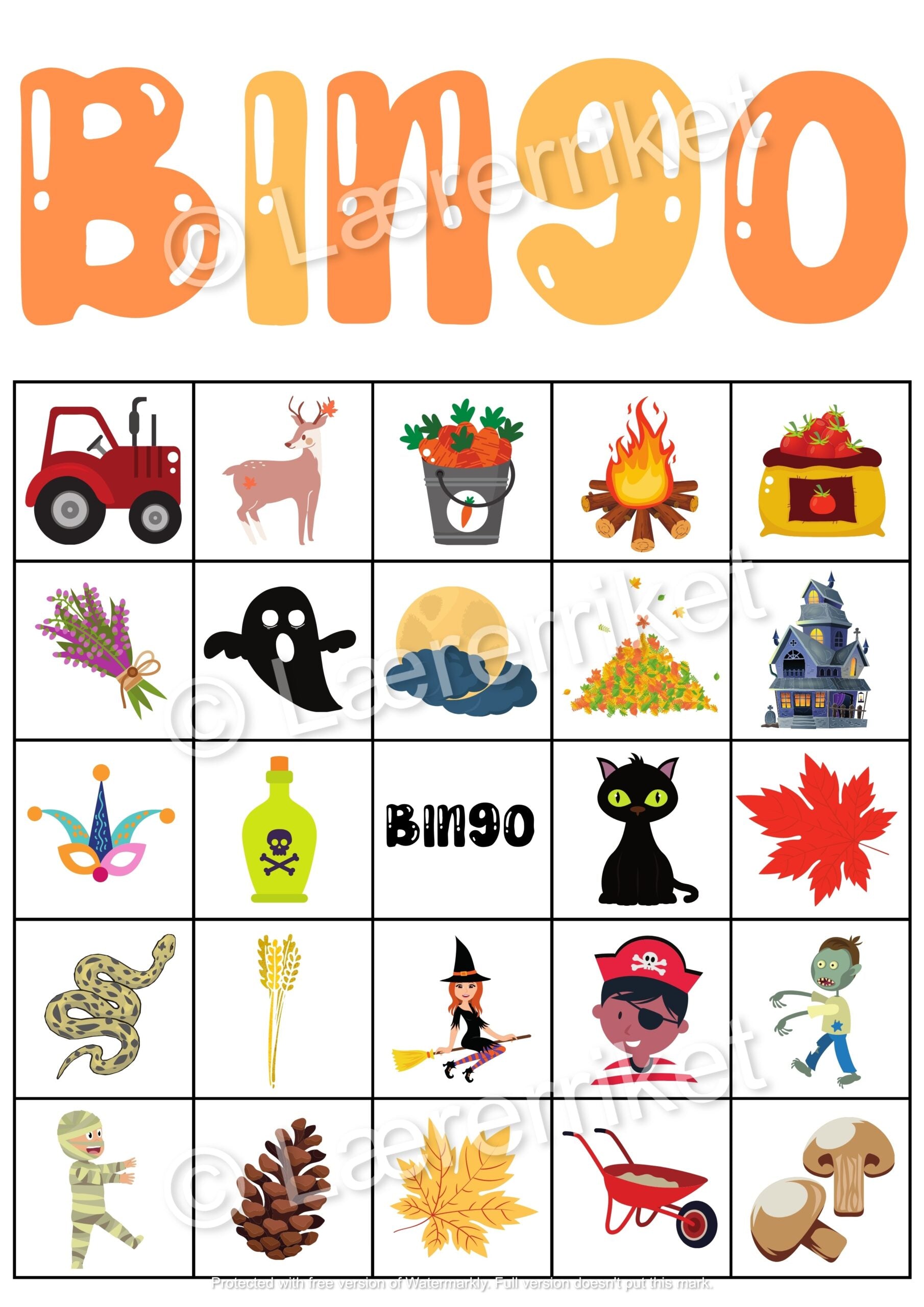 Høst-bingo