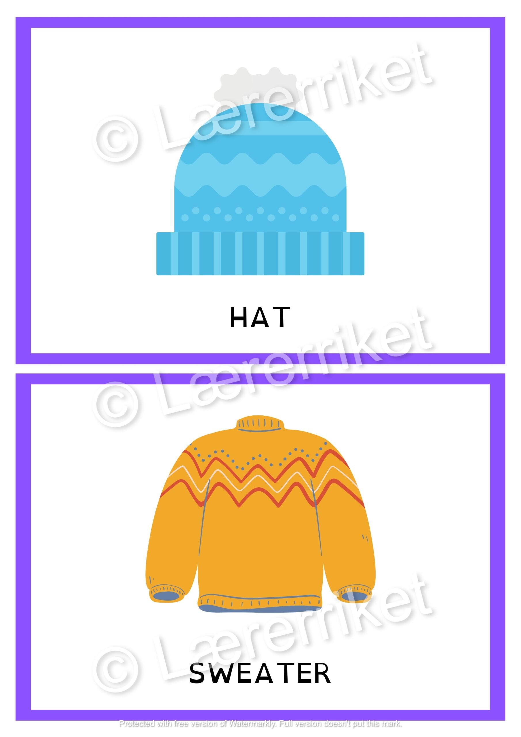 Flashcards - Clothes