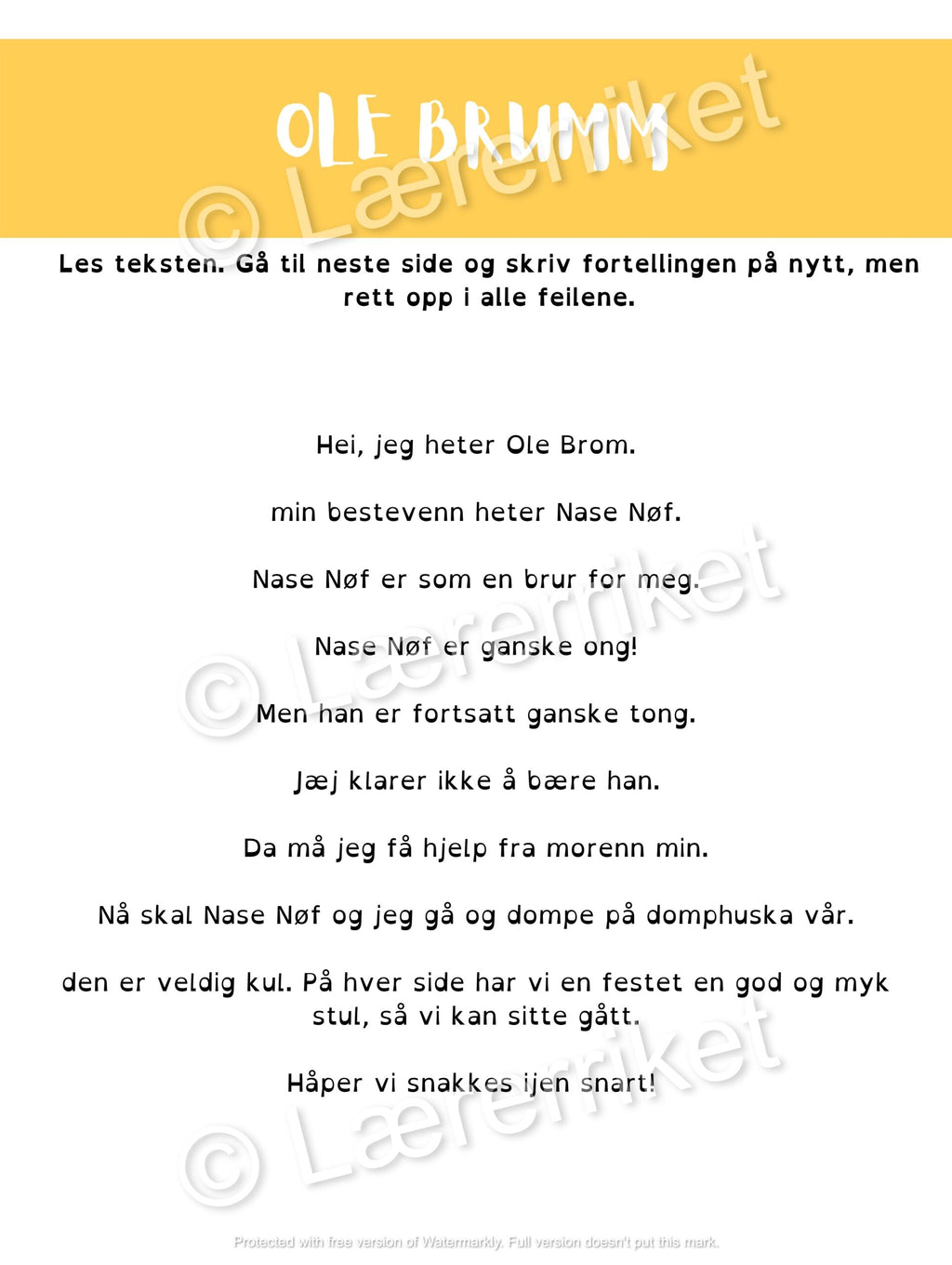 Rett tekstene
