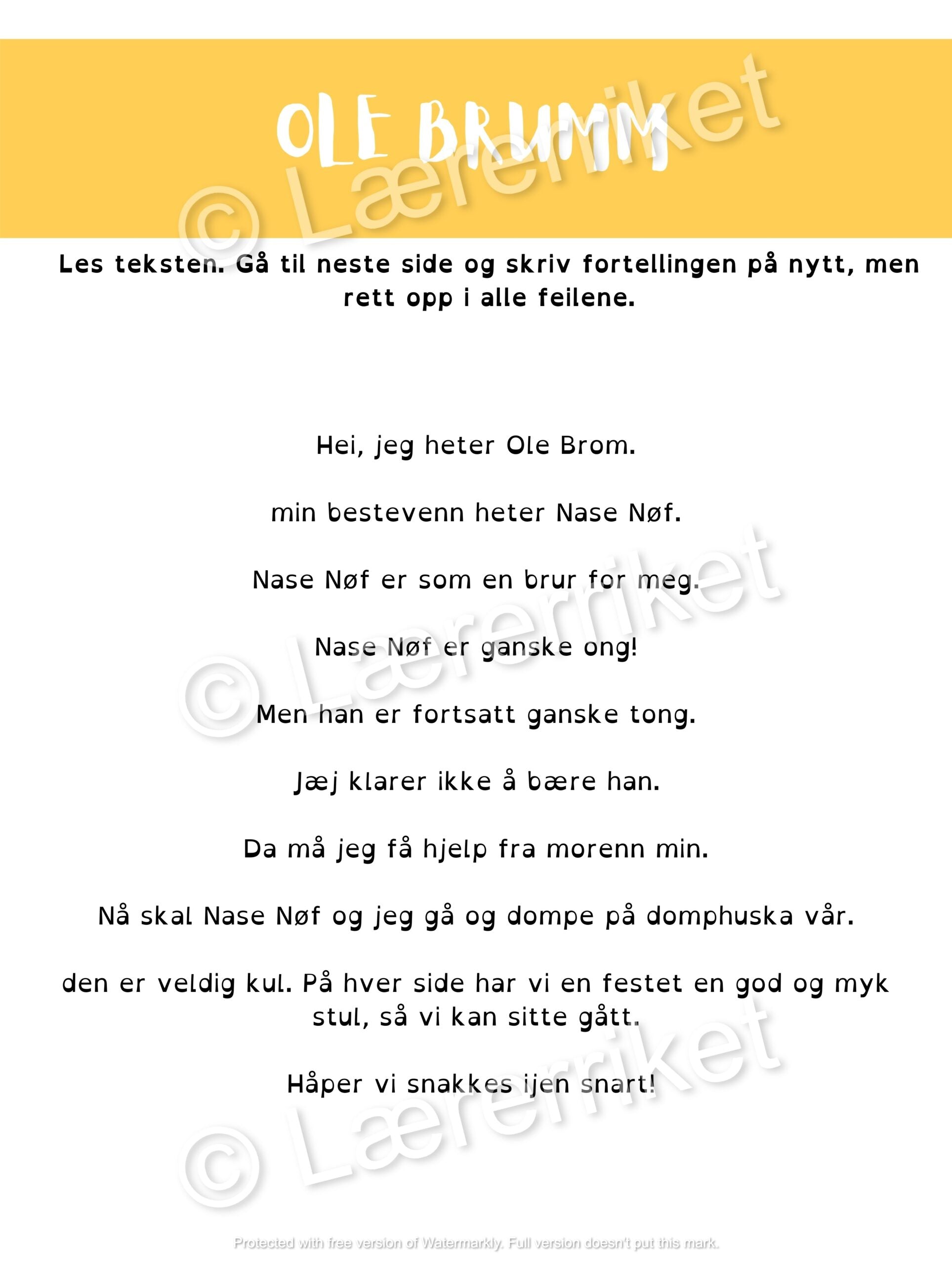 Rett tekstene