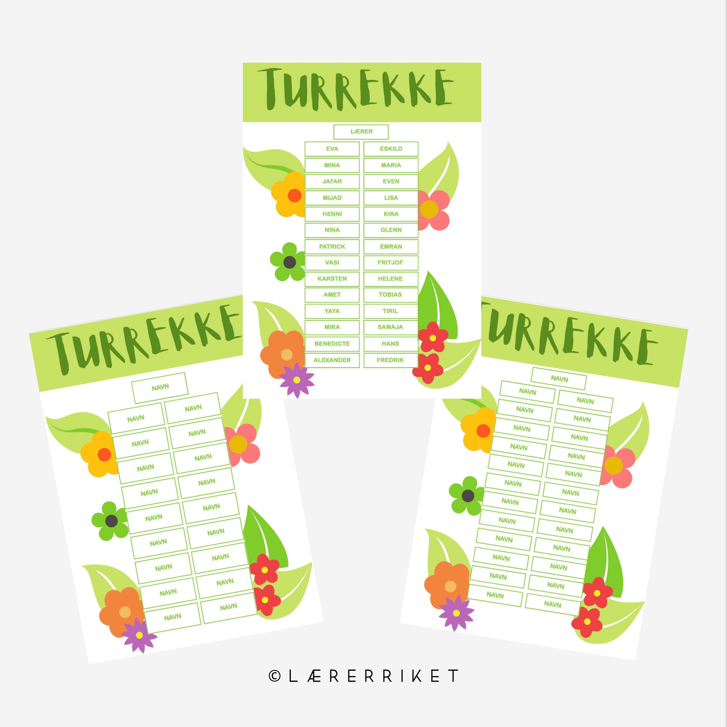 Turrekker - redigerbar