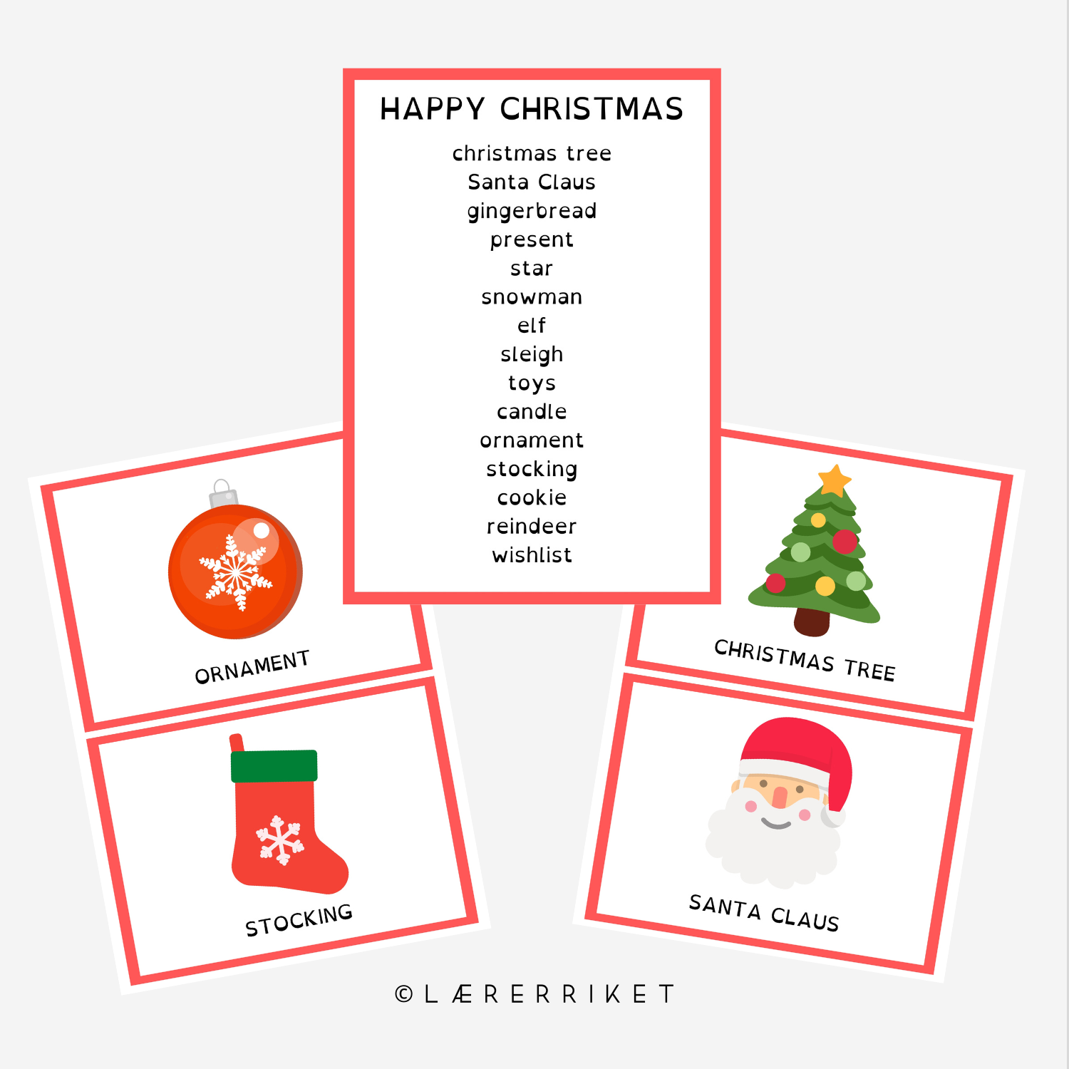 Flashcards - Happy Christmas