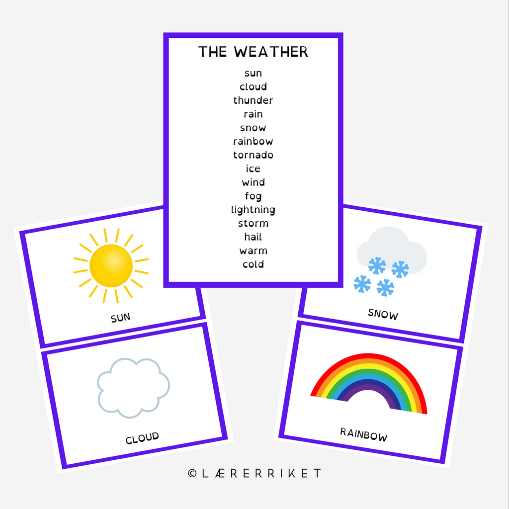 Flashcards - The Weather
