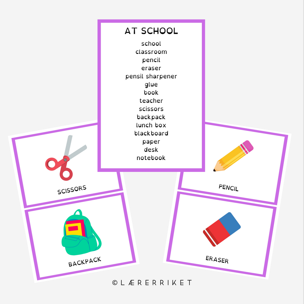 Flashcards - At School