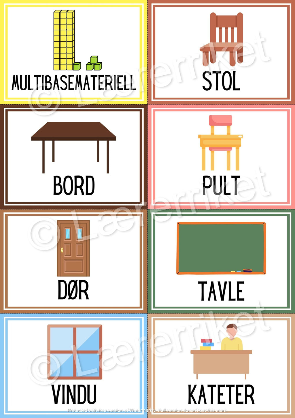 Klasseromsetiketter