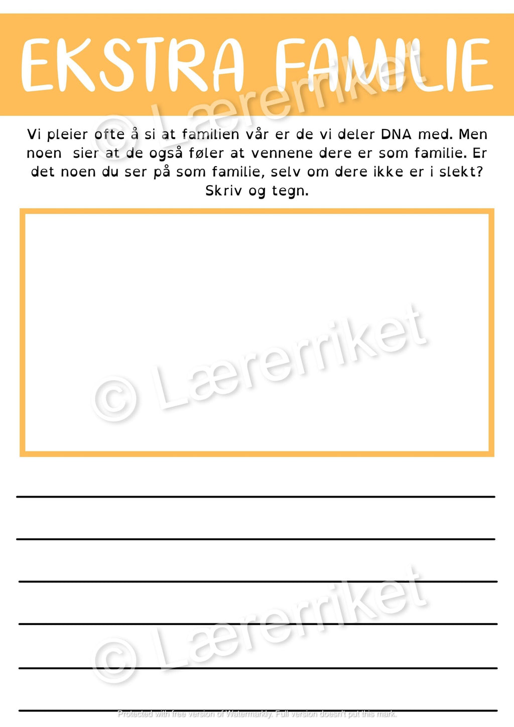 Familie - oppgavehefte