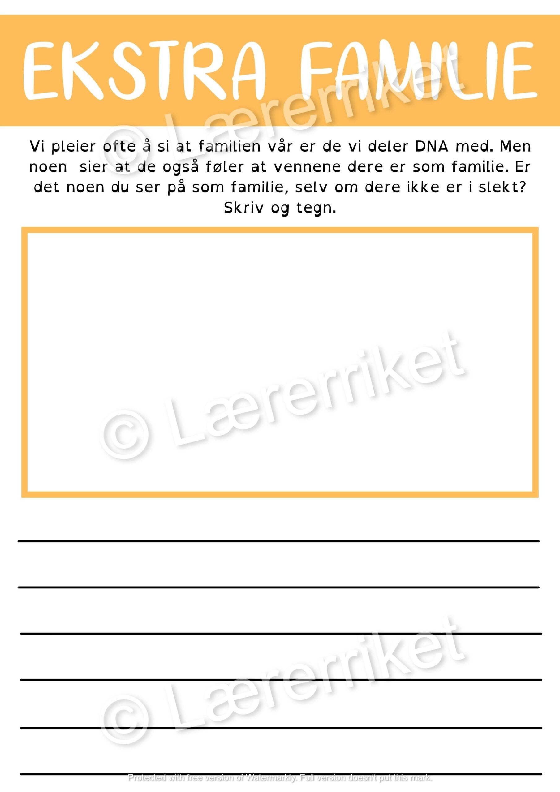 Familie - oppgavehefte