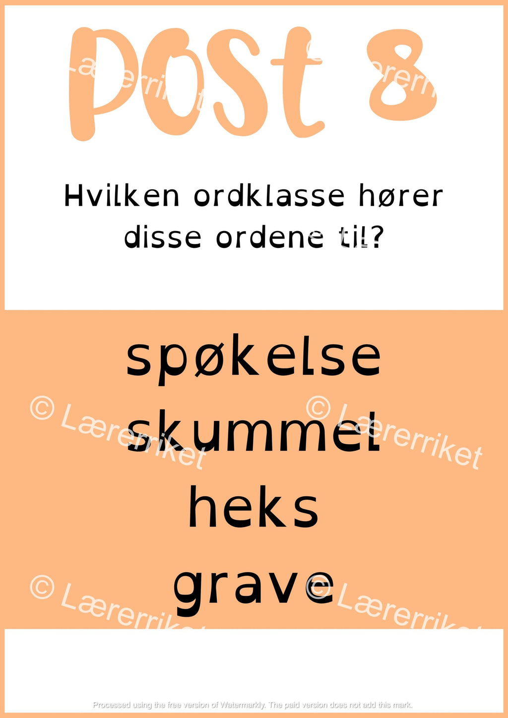 Halloween-rebus 5.-7. trinn