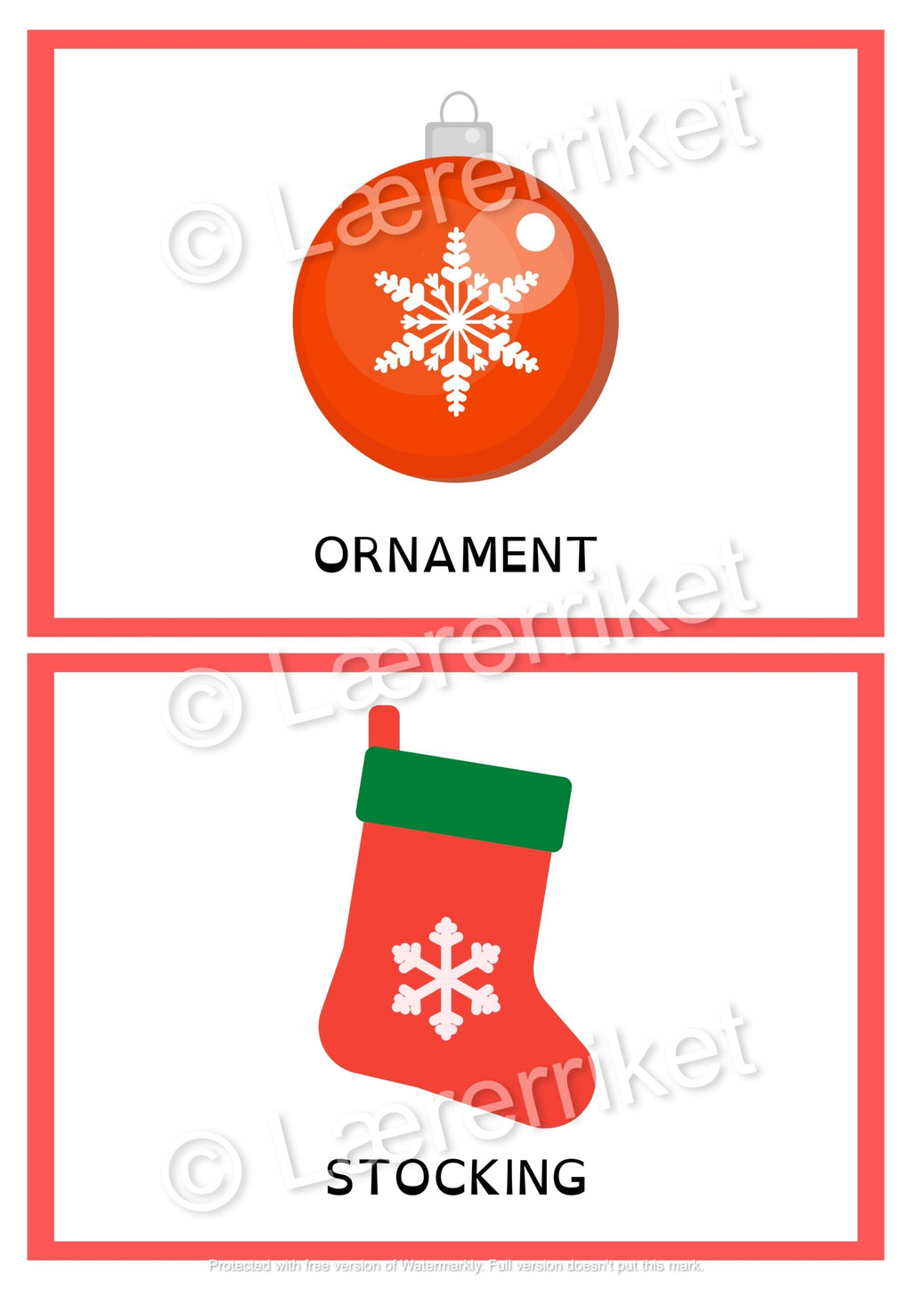 Flashcards - Happy Christmas