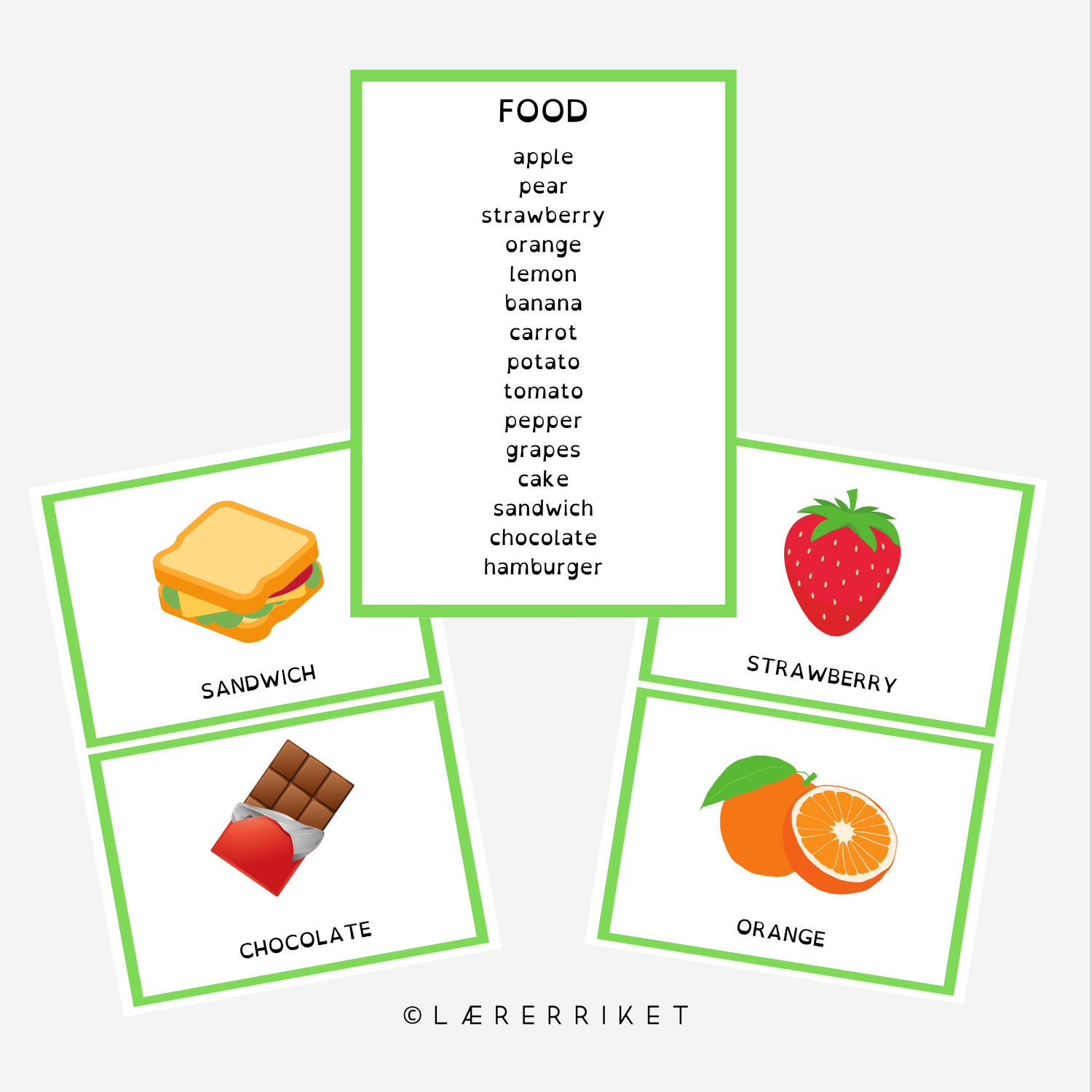 Flashcards - Food