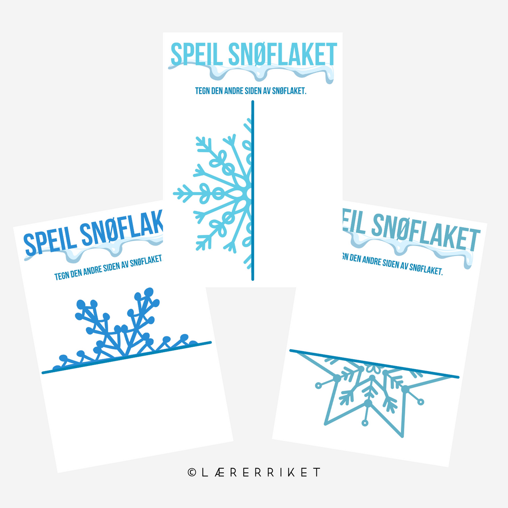 Speiling snøflak