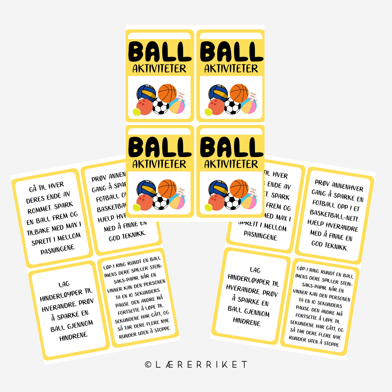 Ballaktiviteter - samarbeidsoppgaver