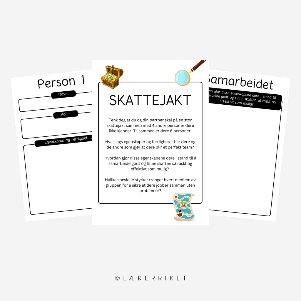 Egenskaper ved samarbeid - skattejakt