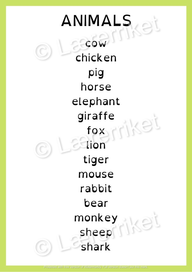 Flashcards - Animals - Image 2