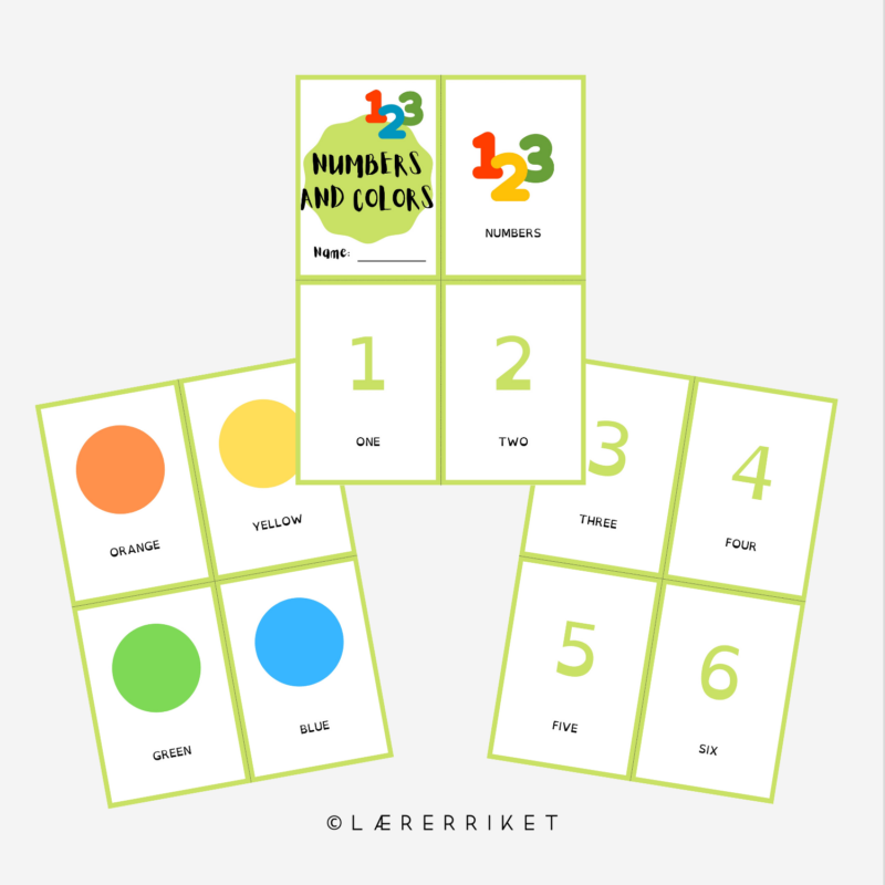 Ordbok engelsk - Numbers and colors